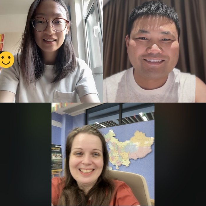 Video call between three Windsor IBEC cohort members